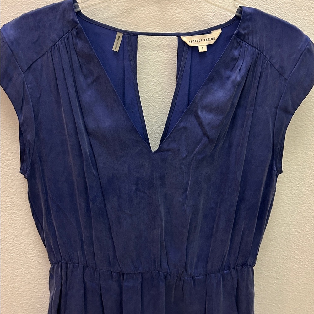 Rebecca Taylor Cuproe Periwinkle Dress
